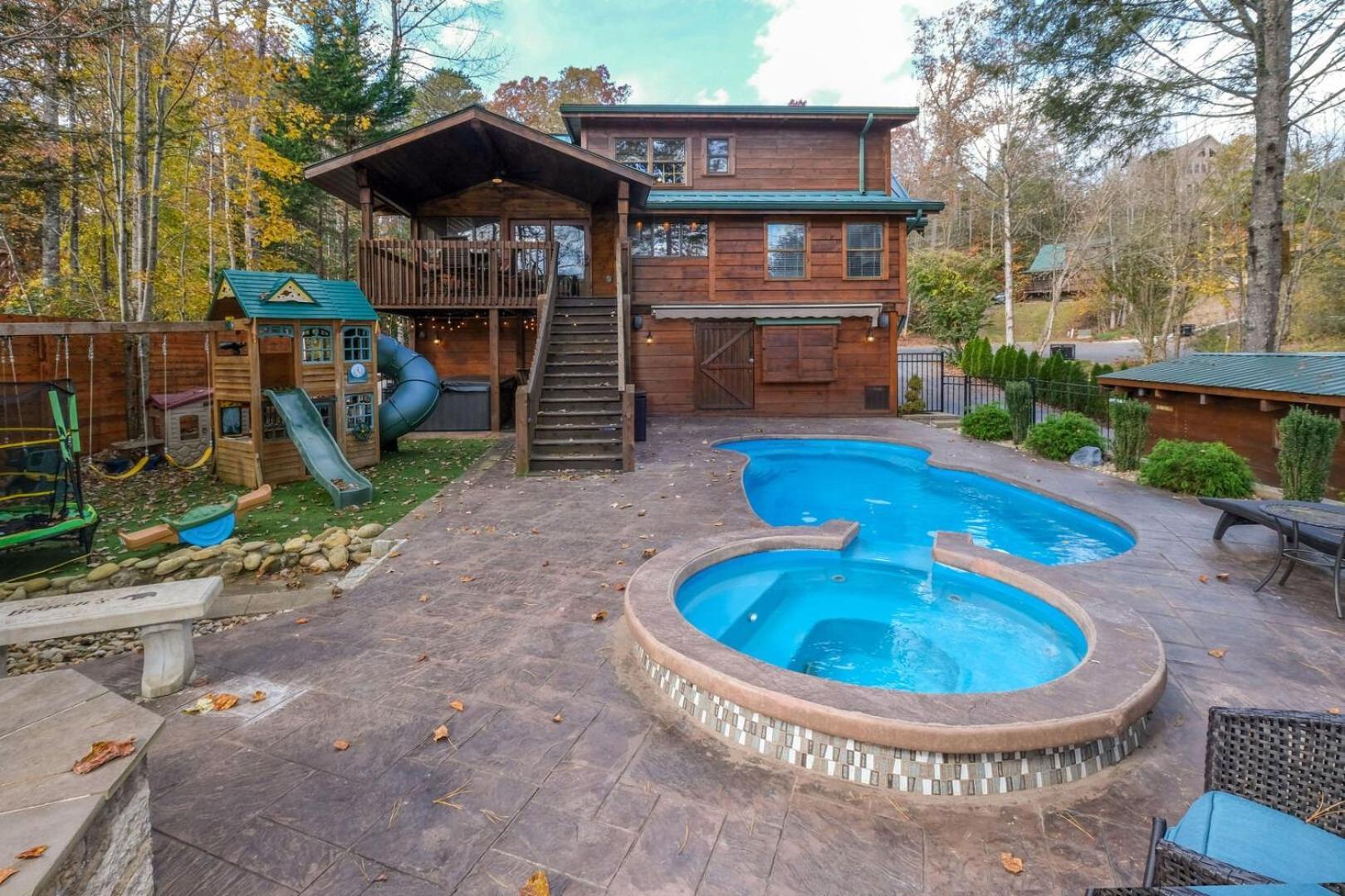 Pitter Patter Swimming Pool Ht Near D'Town Villa Gatlinburg Exterior foto